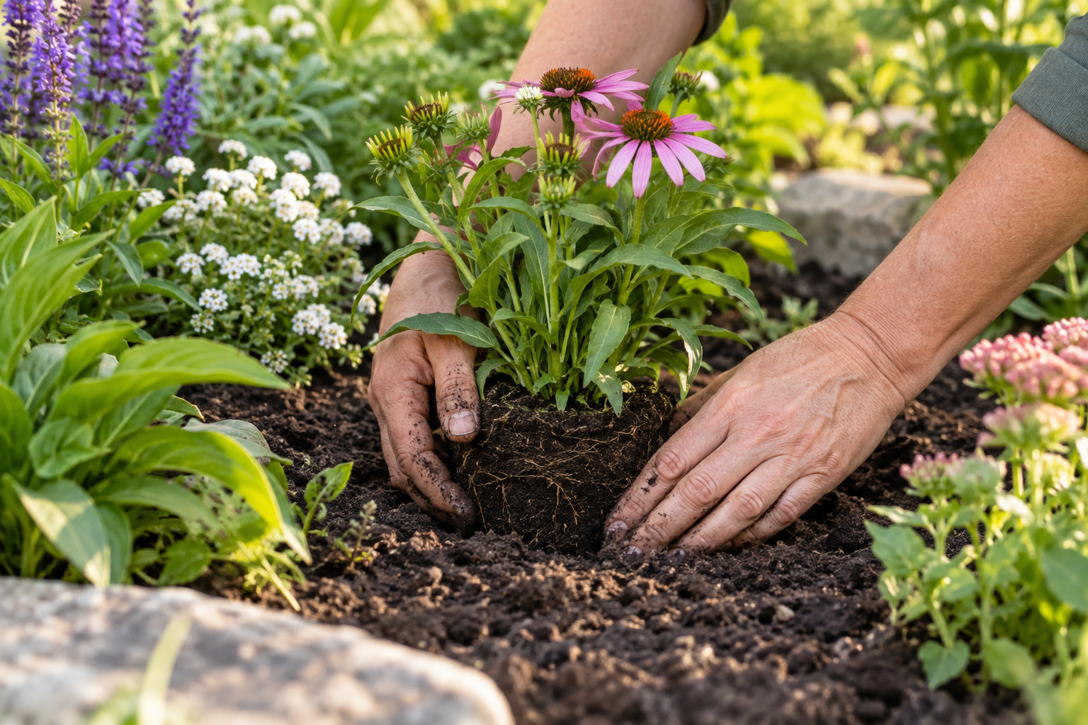 Gartenpflege bei der Gärtnerei Höfer in Dürnau